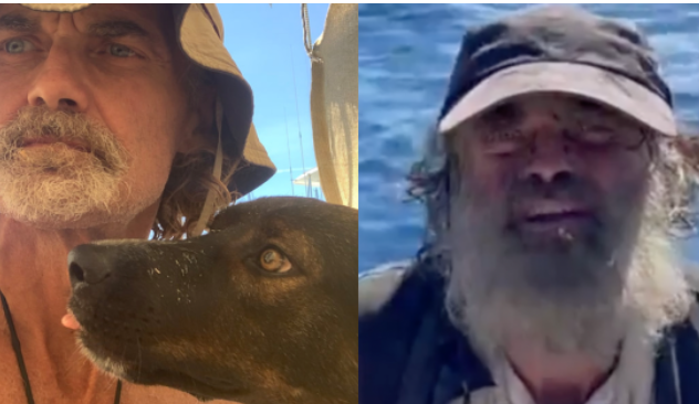  Un bărbat și câinele său, salvați din mijlocul Oceanului Pacific după trei luni de derivă