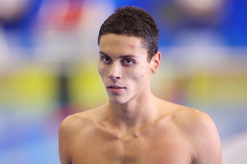  David Popovici, în finala probei de 100 m liber de la CM de Înot cu al cincilea timp