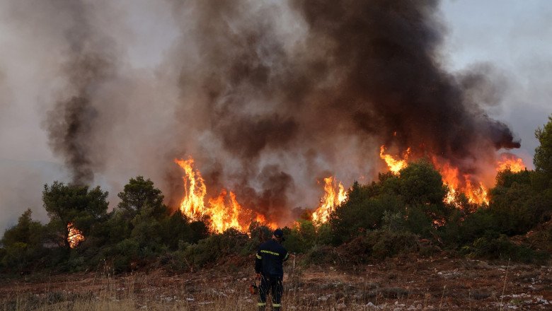  Cele mai multe focuri din Grecia au fost provocate de oameni, afirmă un oficial guvernamental