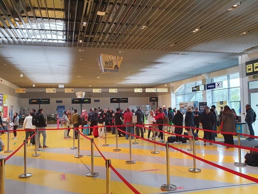  Aeroportul Iaşi, plin-ochi: 250 de mii de pasageri e maximul posibil într-o lună. A fost atins recent