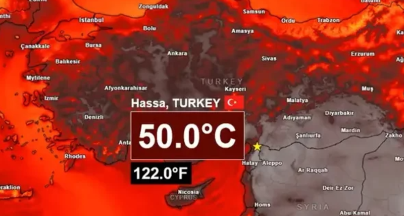  Turcia stabilește un nou record național de temperatură, de 50 de grade Celsius