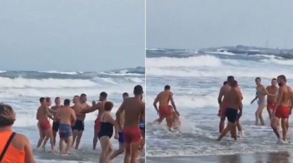  VIDEO Salvamari din Eforie atacați de turiștii furioși că nu sunt lăsați să intre în apă