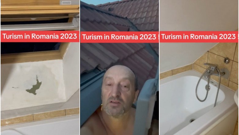  VIDEO Pățania unui turist aflat în vacanță la Brașov: „Ca să stau în picioare la duș, trebuie să scot capul afară, pe geam