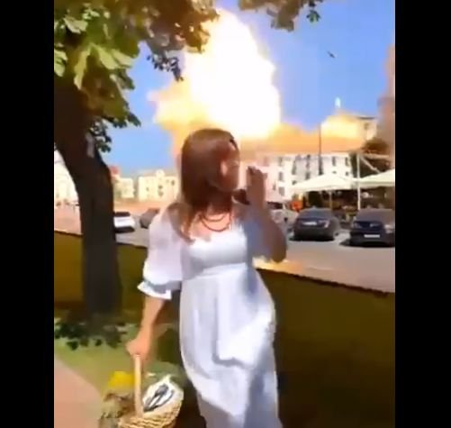  Momentul atacului din Cernihov, surprins de o tânără care se filma. Cel puţin 7 morţI