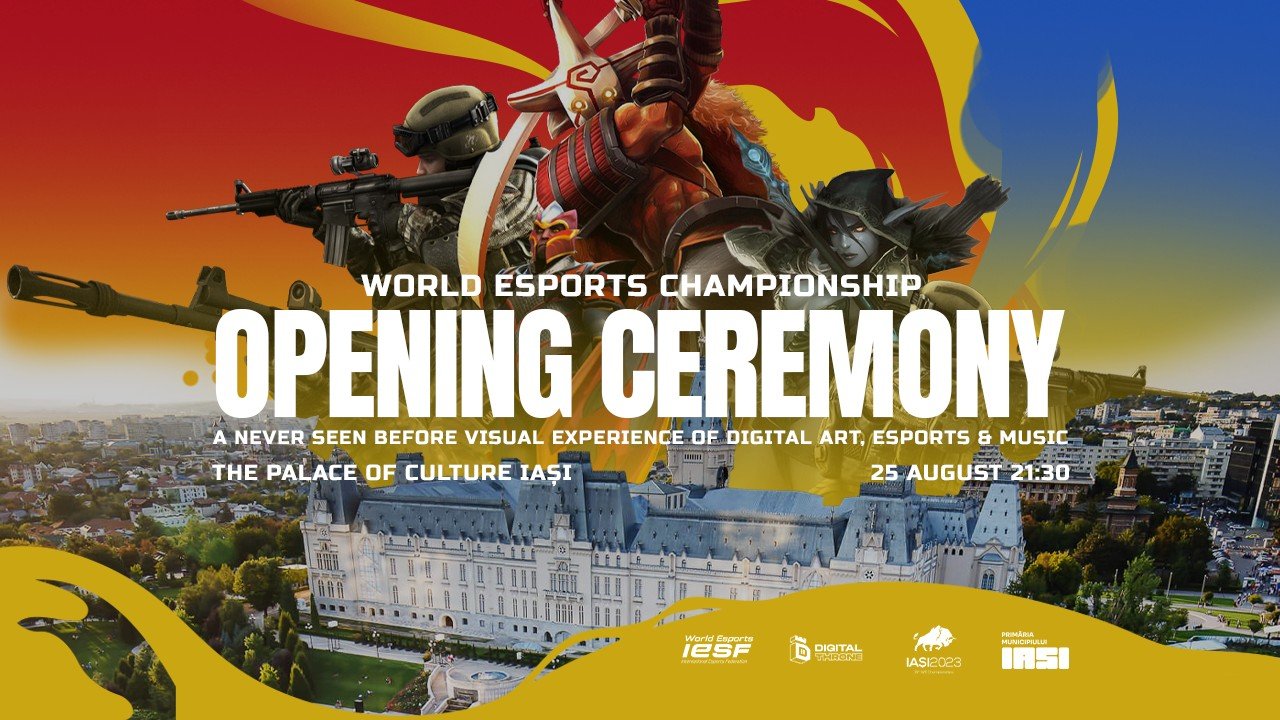  Începe Campionatul Mondial Esports 2023! Spectacol cu 300 drone, 3D mapping, eroi digitali și after party, în parcul Palas