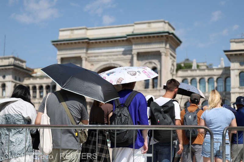  Italia: Milano înregistrează cea mai fierbinte zi după anul 1763