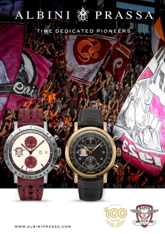  Fotbal: FC Rapid a lansat o serie limitată de ceasuri aniversare, la 100 de ani de existenţă