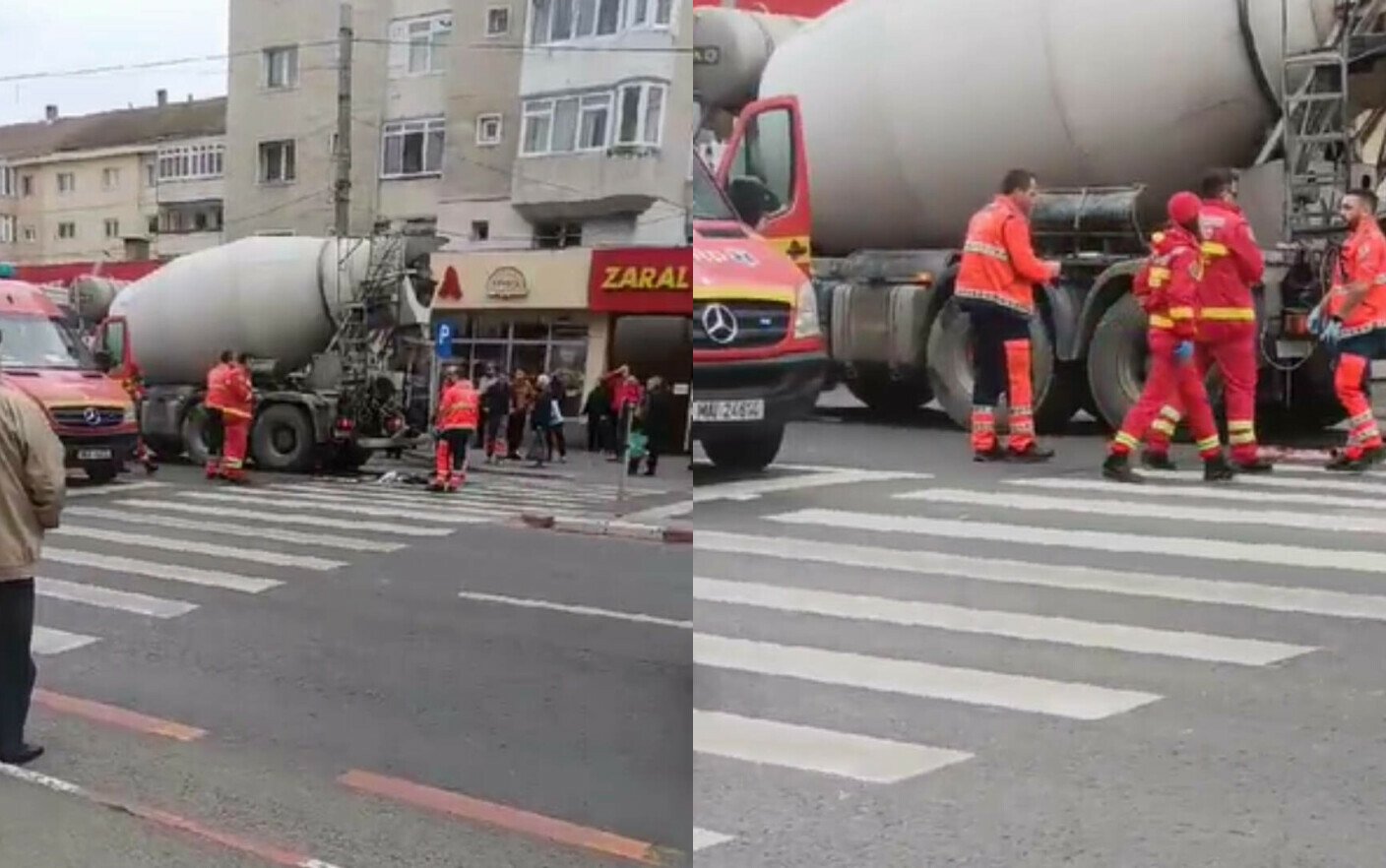  Sibiu: Femeie ucisă de o betonieră pe o trecere de pietoni semaforizată