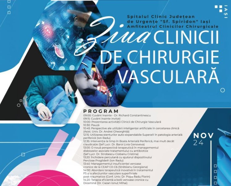  16 ani de activitate a Clinicii de Chirurgie Vasculară