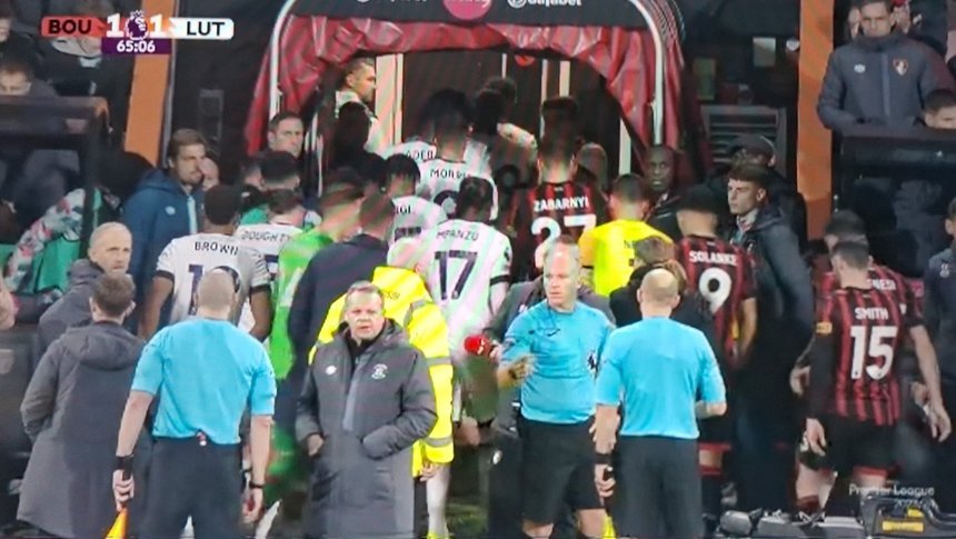  Premier League: Meciul Bournemouth – Luton, suspendat după ce căpitanul oaspeţilor s-a prăbuşit pe teren