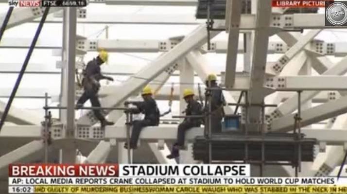  Doi muncitori au murit într-un accident pe stadionul ce va găzdui meciul de deschidere a CM-2014