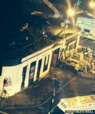  Un elicopter al poliţiei s-a prăbuşit peste un pub din Glasgow