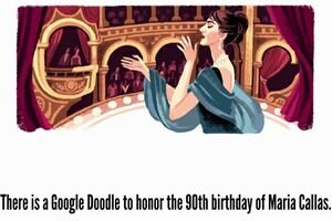  Maria Callas, protagonista noului doodle al Google