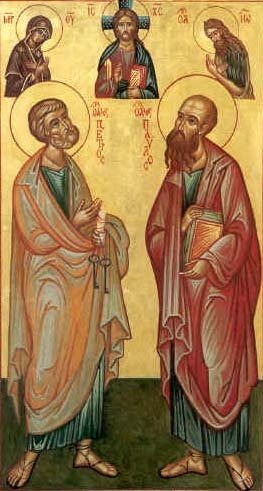  Creştinii îi sărbătoresc mâine pe Sfinţii Apostoli Petru şi Pavel