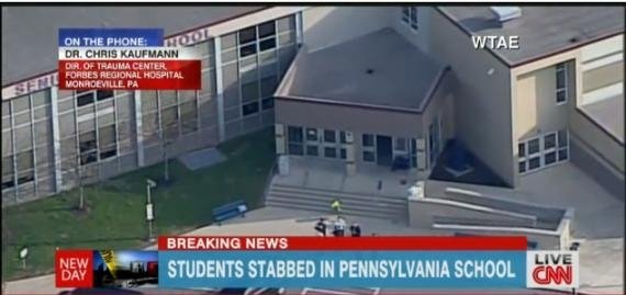  VIDEO 20 de elevi au fost înjunghiaţi de un coleg la un liceu din Pennsylvania