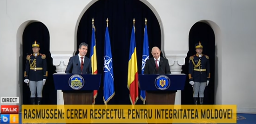  Traian Basescu, după întâlnirea cu secretarul general al NATO: Regiunea este frământată de probleme de securitate
