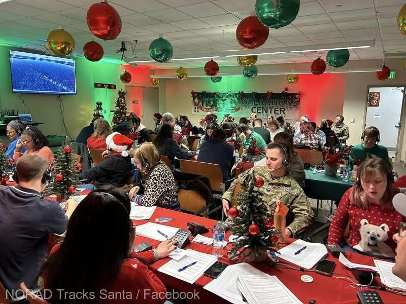  Traseul lui Moş Crăciun, monitorizat, ca în fiecare an, de armata americană