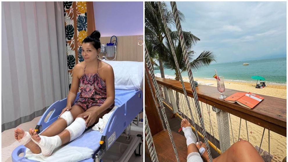  „Așa s-a încheiat vacanța mea”. Corina Caragea, imagini de pe patul de spital din Thailanda