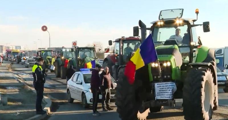  A treia zi de proteste ale transportatorilor și fermierilor, blocați de filtre la intrările în Capitală