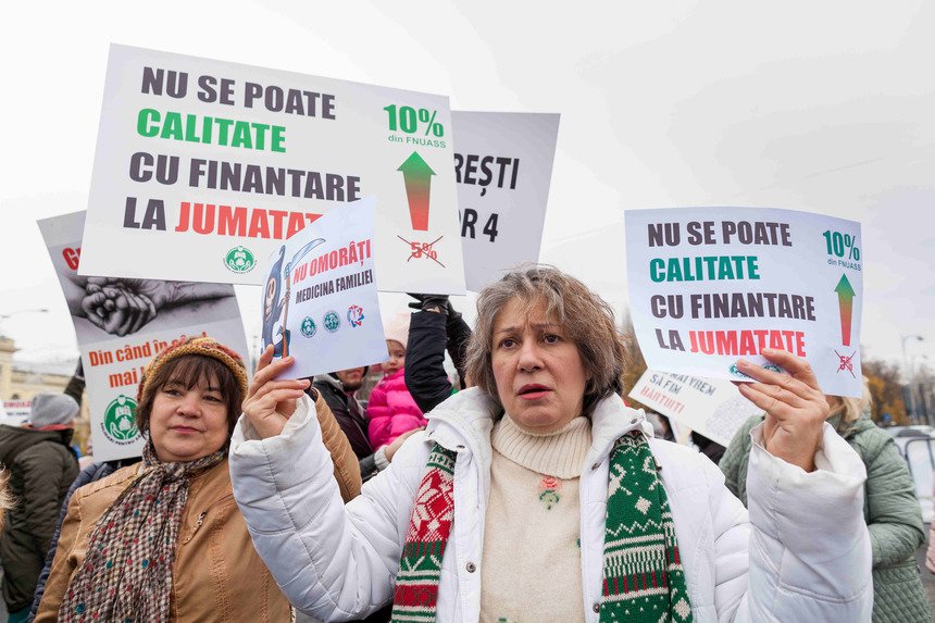  Medicii de familie ies în stradă! Angajații din Sănătate protestează din cauza modificărilor aduse Contractului Cadru începând cu 1 februarie