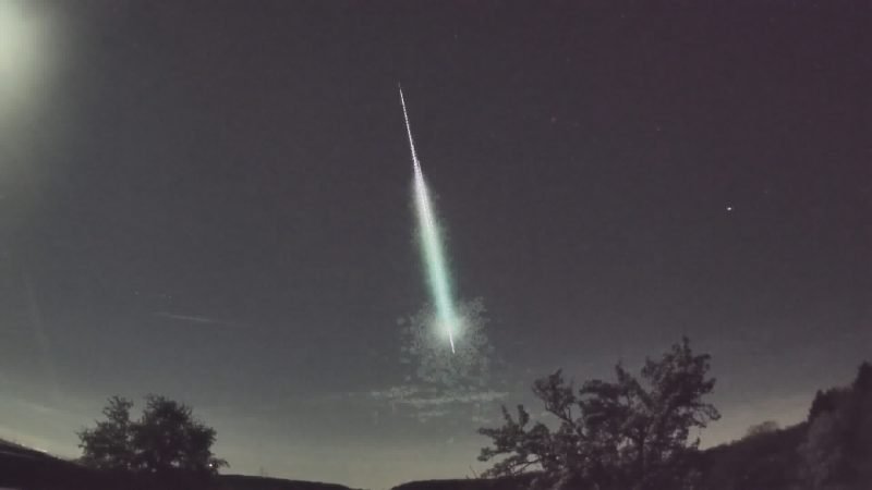  VIDEO Cerul Germaniei, luminat de un meteorit
