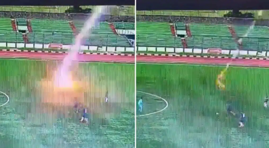  VIDEO Fotbalist ucis de fulger în timpul unui meci