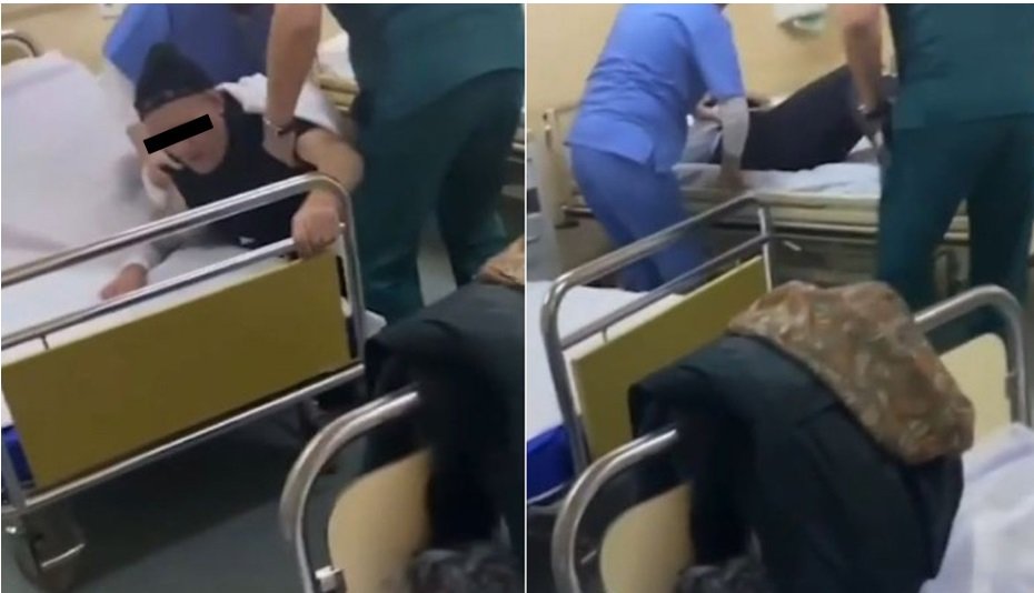  Brancardierul şi infirmiera de la Spitalul din Bârlad, filmaţi în timp ce bruschează un bătrân ajuns în Urgenţă, au fost concediaţi