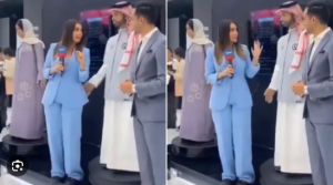 VIDEO Primul gest al unui robot arab a fost să pună mâna pe fundul unei ziariste în timpul unei prezentări