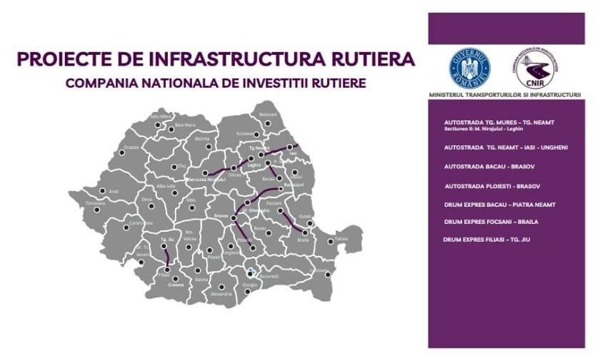  A8 si alte cinci proiecte de autostrăzi şi drumuri expres trec de la CNAIR la nou înfiinţata Companie Naţională de Investiţii Rutiere.