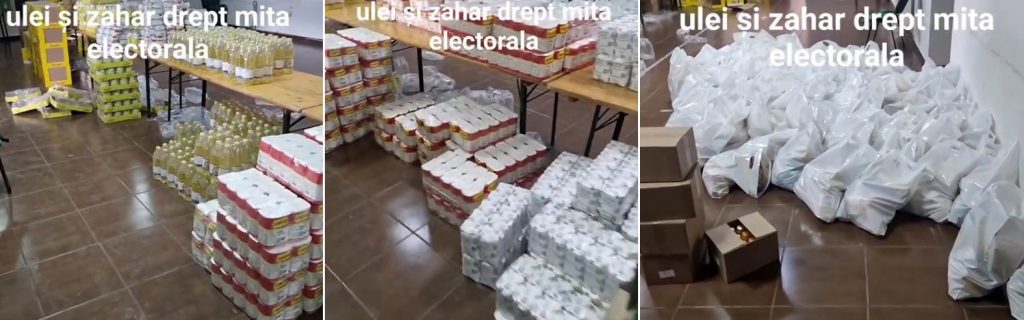  Bătaie electorală în pachete cu alimente: PSD și PNL se acuză reciproc, la Bârnova – FOTO