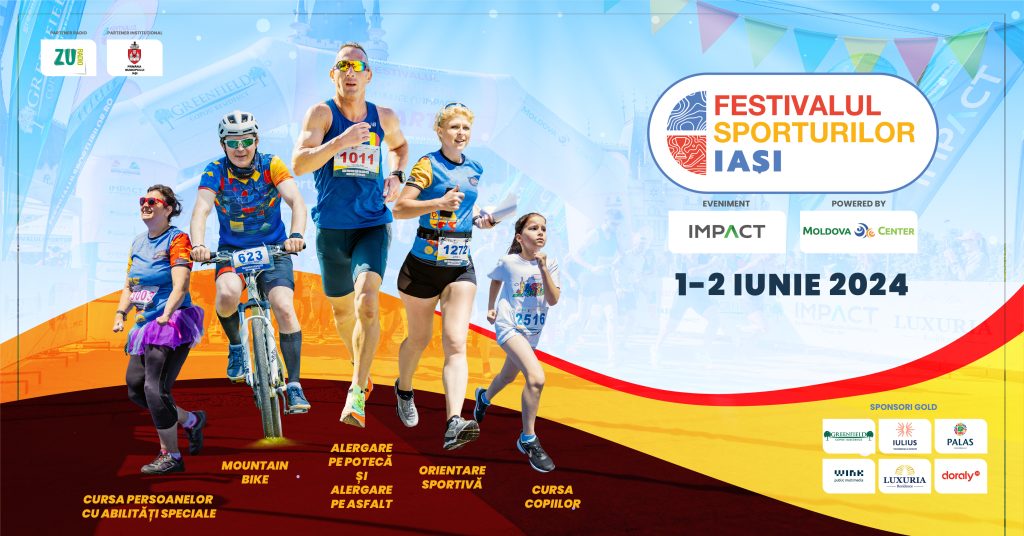  Ultimele zile de înscriere cu taxă de participare redusă la Festivalul Sporturilor Iași