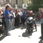Sebastian Burduja a venit pe motocicletă la depunerea candidaturii la Primăria Capitalei VIDEO