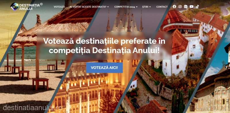  Românii mai pot vota ”Destinaţia Anului 2024 în România”, inclusiv pentru obiective din Iași, doar marţi şi miercuri