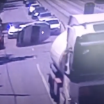 VIDEO Momentul accidentului din CUG cu mașina ajunsă pe o parte
