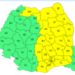 Cod galben de instabilitate atmosferică accentuată la Iași până aproape de miezul nopţii