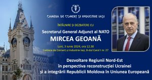 Dezbatere la Camera de Comerț Iași cu Mircea Geoană. Temele abordate